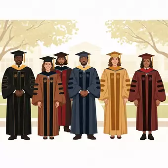doctoral graduation gowns
